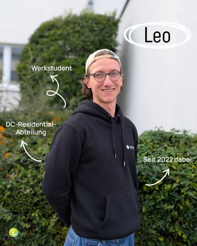 Vom Praktikum aufs Dach: Leo im Baustellenteam.